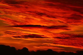 Fiery Wivenhoe sunset
